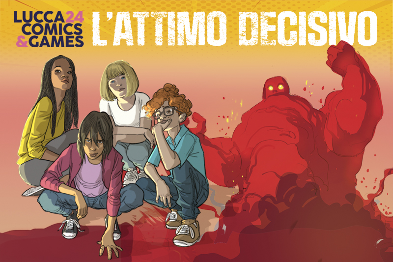 La locandina promozionale de L'attimo decisivo al Lucca Comics and Games 2024